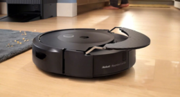 The AutoWash dock for the Roomba Combo 10 Max features a stylish design that harmonizes with your interior, appearing as a natural extension of your furniture. Credit: iRobot