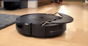 The AutoWash dock for the Roomba Combo 10 Max features a stylish design that harmonizes with your interior, appearing as a natural extension of your furniture. Credit: iRobot
